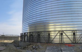 steel tank subsidence observation